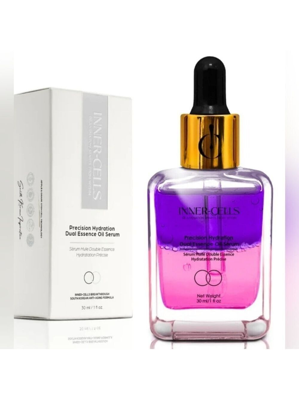 Inner-Cells Precision Hydration Dual Essence Oil Serum New/Sealed Box -$400 MSRP